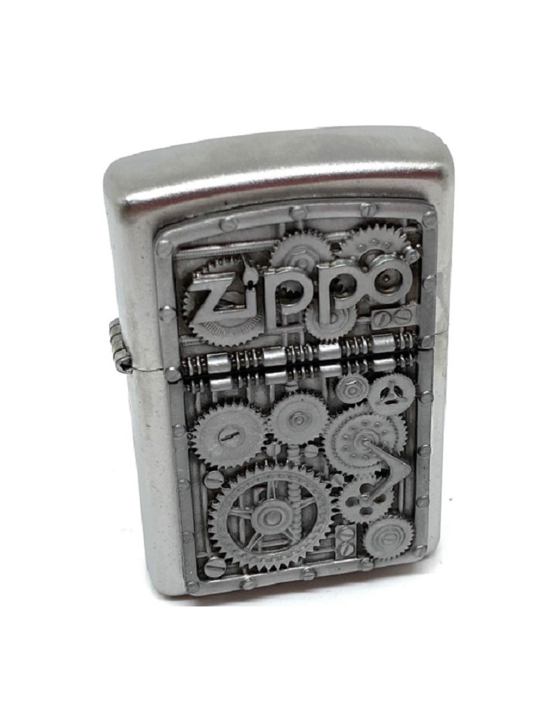 ZIPPO MOTOR RELLEU CHROM BRIQUET USA