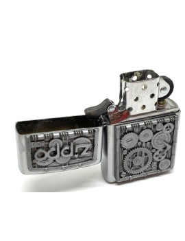 ZIPPO MOTOR RELLEU CHROM BRIQUET USA